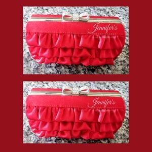 3/$30 Expressions NYC Red Evening Clutch